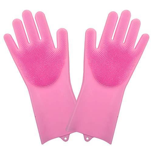 Silicone Dishwashing Gloves – Heat Resistant Cleaning Gloves for Kitchen & Pets