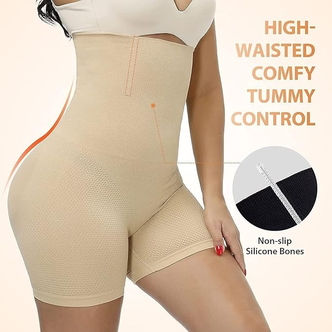 High Waist Body Shaper for Women – Tummy Control & Thigh Slimming Shapewear