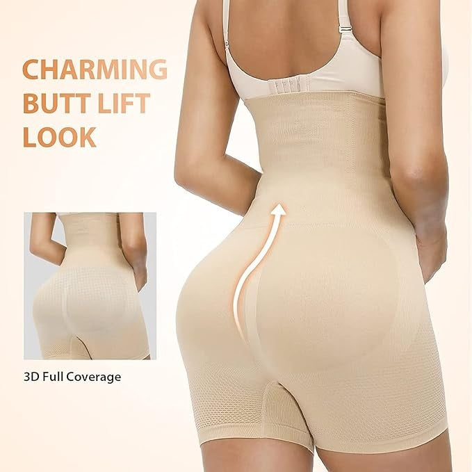 High Waist Body Shaper for Women – Tummy Control & Thigh Slimming Shapewear