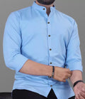 Men’s Sky Blue Slim Fit Formal Shirt – Premium Office Wear