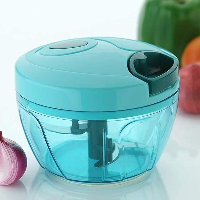 3 Blade Vegetable Chopper (500ml) – Onion Cutter & Kitchen Slicer Tool