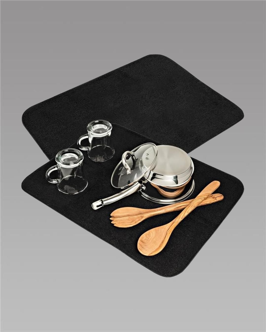 🧼 Premium Quick-Dry Kitchen Mat (Pack of 2) – Anti-Slip, Washable & Ultra-Absorbent