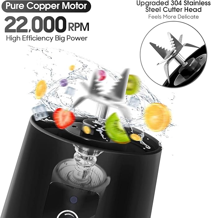 Electric Portable Juicer – Fresh Juice Anytime, Anywhere (USB Rechargeable)