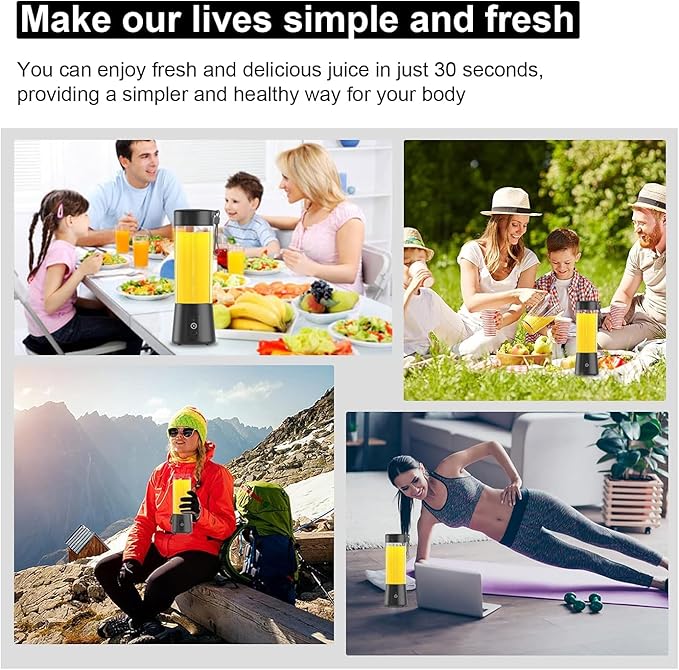 Electric Portable Juicer – Fresh Juice Anytime, Anywhere (USB Rechargeable)