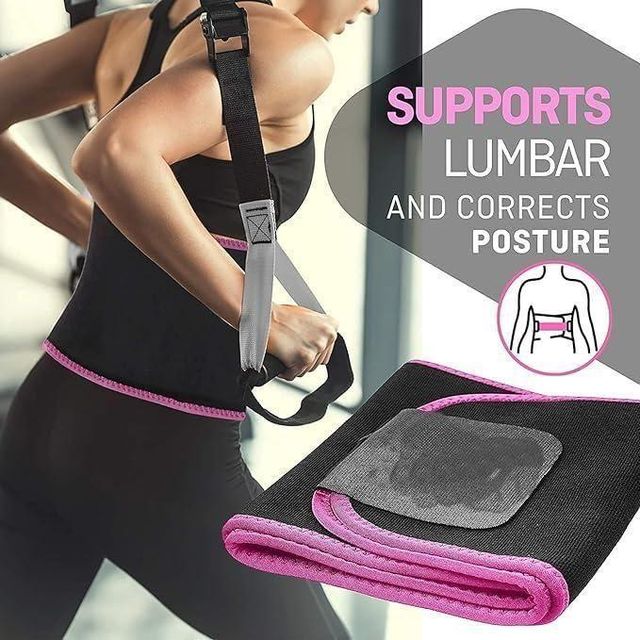 Adjustable Waist Trimmer Belt – Sweat & Slimming Support for Workout
