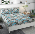 Premium Microfiber Double Bedsheet Set – Soft, Elastic Fit with 2 Pillow Covers (King Size) (70X76X6 Inches)