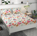 Premium Microfiber Double Bedsheet Set – Soft, Elastic Fit with 2 Pillow Covers (King Size) (70X76X6 Inches)