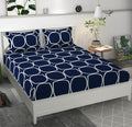 Premium Microfiber Double Bedsheet Set – Soft, Elastic Fit with 2 Pillow Covers (King Size) (70X76X6 Inches)