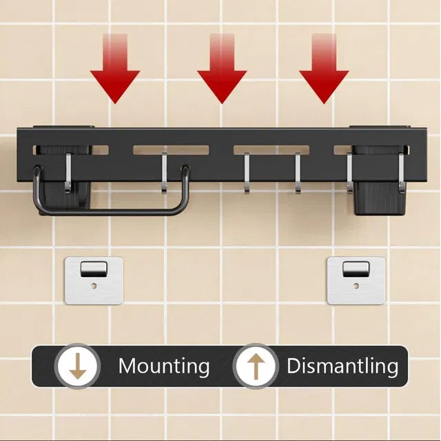 Wall-Mounted Magnetic Knife Holder – Space Saving Kitchen Organizer