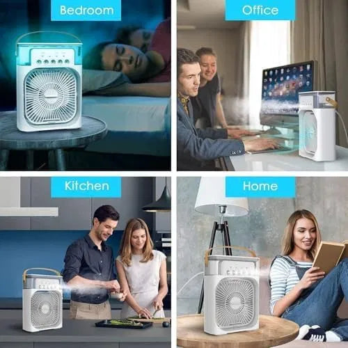 ❄️ Portable Mini Air Cooler – Instant Cooling Anywhere (3 Speed + Mist Mode)