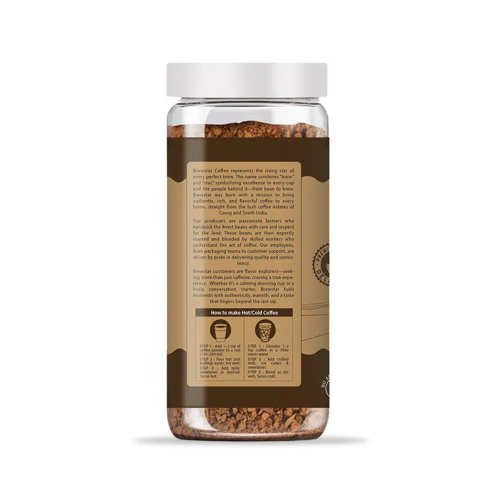Crunchy Hazelnut Instant Coffee – Smooth, Nutty & Aromatic (100g)