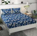 Premium Microfiber Double Bedsheet Set – Soft, Elastic Fit with 2 Pillow Covers (King Size) (70X76X6 Inches)