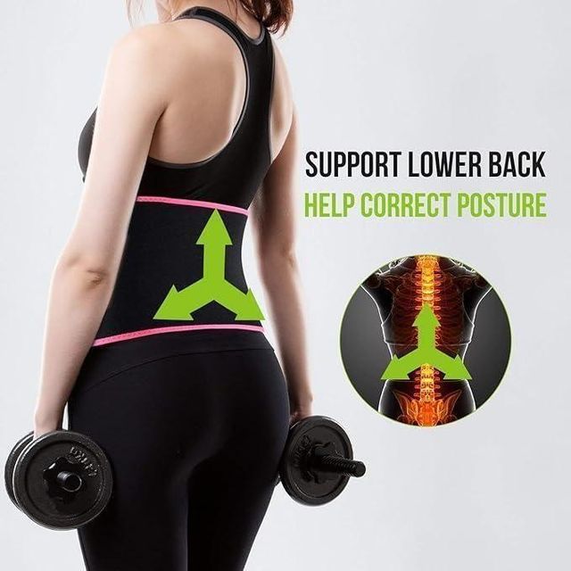 Adjustable Waist Trimmer Belt – Sweat & Slimming Support for Workout
