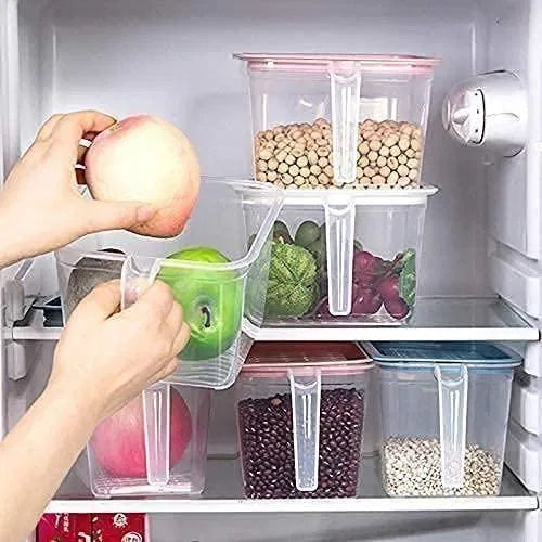 Multipurpose Fridge Storage Container Set – Airtight Food Organizer Jars