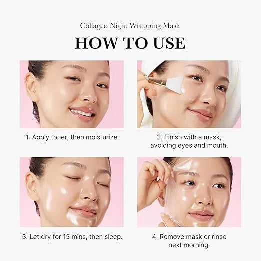 Collagen Night Face Mask – Skin Firming & Hydrating Therapy Mask